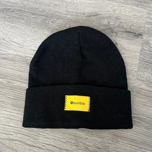 Black Beanie with Bumble Logo No Size or Brand Hat